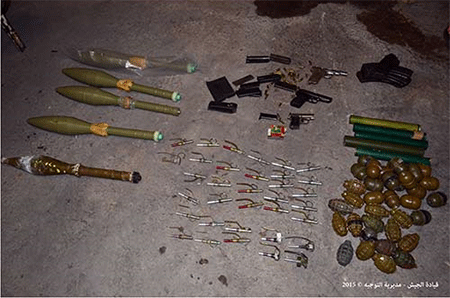 El Ejército libanés incauta cantidades de armas en Arsal y Trípoli